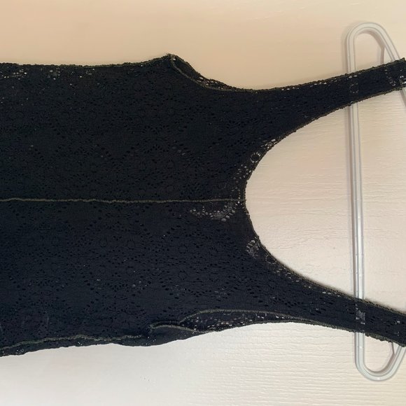 Free People, black knit tank top, medium - Picture 2 of 3